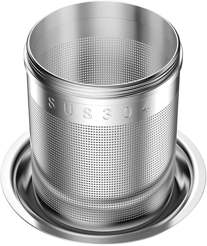 18/8 Stainless Steel Tea Infuser, Extra Fine Mesh Tea Infusers for Loose Tea, Tea Strainer Steeper Filter for Brew Tea, Spices & Seasonings (1)