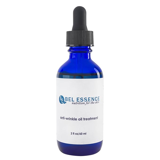 Bel Essence Anti-Wrinkle Oil Serum for Face - 100% Natural, Organic Hydrating Serum with Argan Oil-Anti Aging Serum Reduces Fine Lines, Firms Skin, Evens Skin Tone-All Skin Types-2 oz