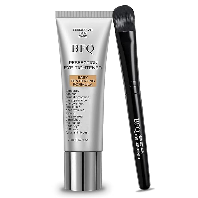 Instant Eye Tightening Cream - Targets Fine Lines & Wrinkles, with Applicator Brush, Firming Formula for Mature Skin