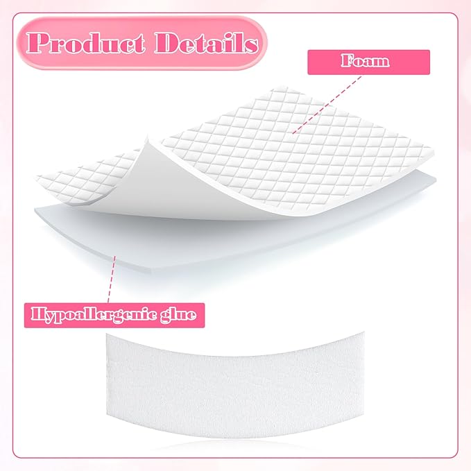 330 Pcs Foam Lash Pads Eyepads for Lash Extensions Tape Disposable Eyeshadow Shields Lint Free Under Eye Patches Lash Tech Makeup Supplies
