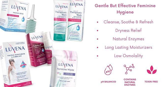 LUVENA Feminine Rinse for Women - Gentle Daily Intimate Rinse - pH Balanced Internal Cleanse - Paraben Free, Glycerin Free - Odor Control and Freshness - 2 Pack, 3oz Bottles