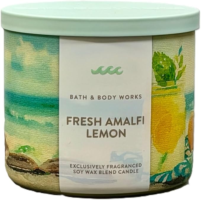 Bath & Body Works 3 Wick Candle - Summer Favorites (Fresh Amalfi Lemon)