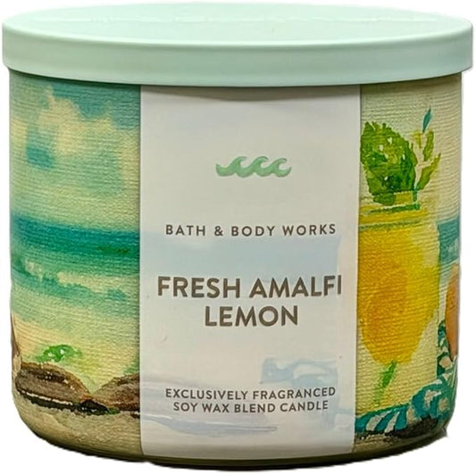 Bath & Body Works 3 Wick Candle - Summer Favorites (Fresh Amalfi Lemon)