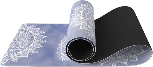 FOLAI Extra Thick Yoga Mat 6mm，pilates mat thick - Non-Slip Exercise Mat for HIIT, Pilates & Home Workouts & Workout with Free Carry Strap