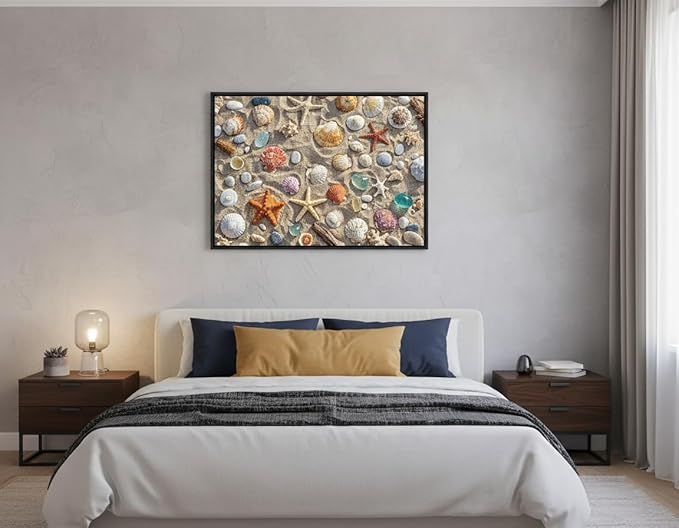 1000 Pieces Jigsaw Puzzles for Adults, Seaside Series - Calming Ocean View Art, Relaxing Stress Relief Game, Large 28" x 20", Great Gift for Summer & Home Decor（Beach Treasures）