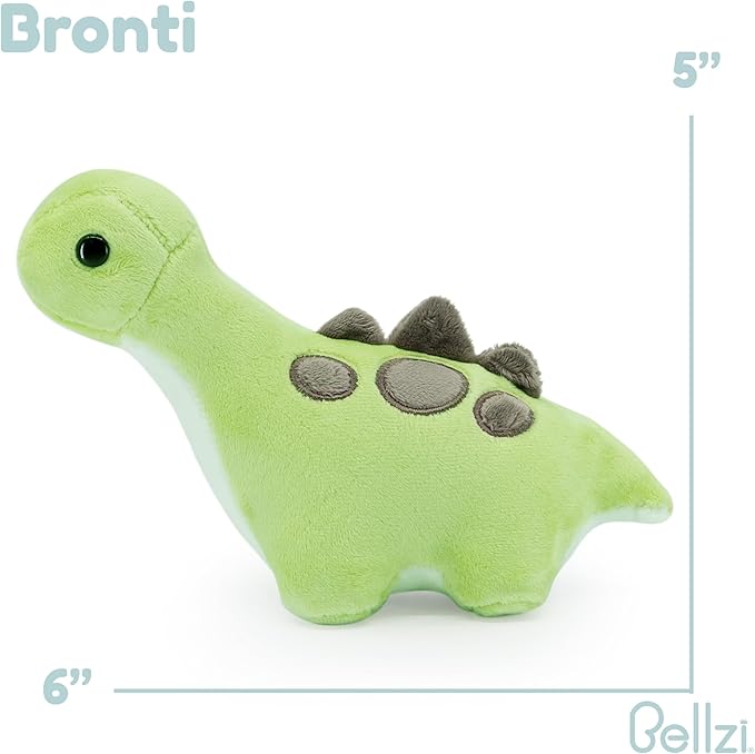 Bellzi Brontosaurus – 5" Cute Stuffed Animal Plush Toy – Soft & Adorable Dinosaur Plushie Gift – Perfect Present for All Ages – Mini Bronti