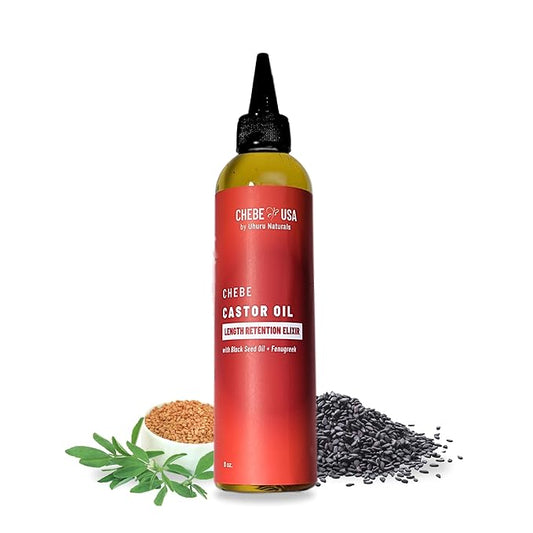 Chebe Hair Rosemary Growth Oil Powder FREE Blend Supports Thicker, Fuller Hair & Helps Reduce Breakage–Moisturizing Oil Made with Authentic Chebe From Chad All Hair Types | ChebeUSA by Uhuru Naturals