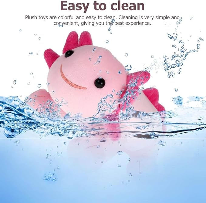 Axolotl Plush Toy, 10.8” Soft Cute Axolotl Stuffed Cotton Plush Pillow Kawaii Salamander Animal for Boys Girls Kids Gift (Purple)