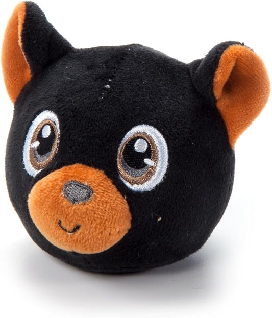 The Petting Zoo Black Bear Stuffed Animal Plushie, Gifts for Kids, Squishiez Wildlife Animal Squeeze Toy, Bear Panda Plush Toy, 3 inches