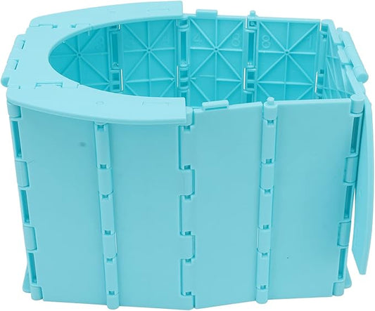 HERCHR Portable Potty, Foldable Toilet Child Travel Potty Kids Training Toilet Seat Emergency Toilet with Bags for Camping