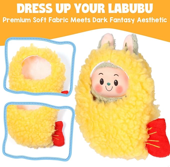 AICase for 17cm Doll Lobster Clothes/Outfit,Clothing Set for 17cm Doll,2 Piece Set Hat Clothing,Boys and Girls Stylish Adorable Clothes Accessories