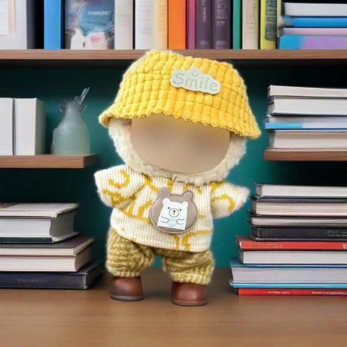 Clothes for 17 cm Doll - 6 Set Clothes for 6.7 inch Dolls, Premium Stylish Outfit with Accessories for Play & Display (No Doll(SET2)