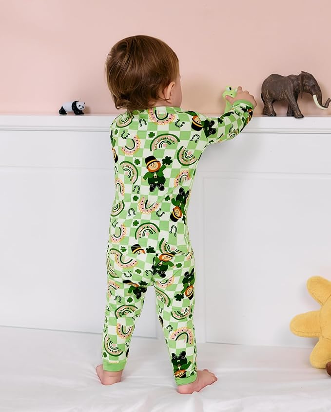 Bamboo Viscose Toddler Girls Kids Pajamas Unicorn Mermaid Pjs Long Sleeve Snug fit 12M-8Y 2pcs Soft Jammies