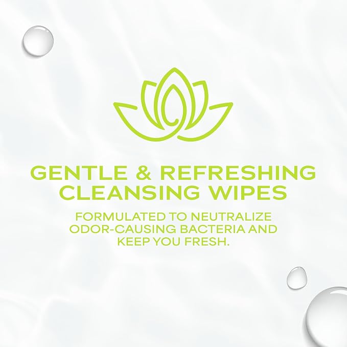 WaterWipes Refreshing Feminine Wipes, Stay Fresh On-The-Go, pH Friendly for Daily Intimate Care, Odor Removal, Gynecologist Approved, Fragrance Free, 28 Count