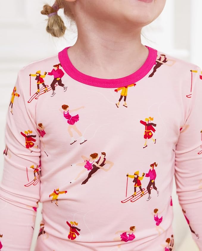 Bamboo Viscose Toddler Girls Kids Pajamas Unicorn Mermaid Pjs Long Sleeve Snug fit 12M-8Y 2pcs Soft Jammies