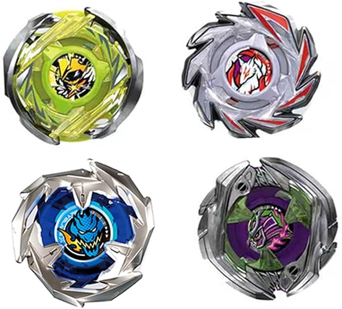 MUSTYBELT Battling Top Burst Gyro Toy Set Toy Gift for Children Boys Ages 6 8 10 12+ Combat Battling Game 12 Burst Spinning Tops 2 Two Way Launchers Grip Starter (BOZE-BX8)
