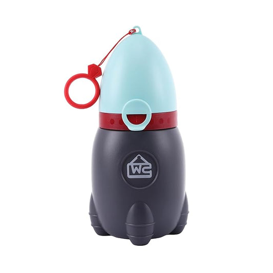 Portable Potty for Kids – Leak-Proof Rocket Travel Urinal for Boys & Girls, Lightweight Road Trip Essential for Car, Camping, Potty Training, Easy-Clean Reusable Pot(Quiet Blue)