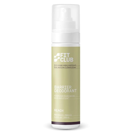 Aluminum-Free Deodorant Spray for Active Men + Women - Long-Lasting Natural Deodorant for Workouts, Running, Yoga, Sports - Reach (Mandarin + Neroli) 1-Pack