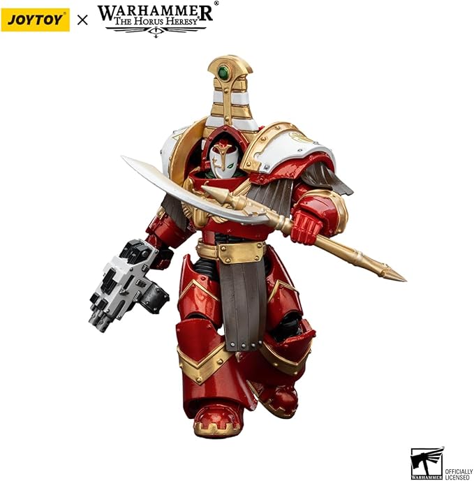 JOYTOY Warhammer 40K Thousand sons 5.35in Sekhmet Terminator Cabal Sekhmet with Combi-Bolter and Achea Force Weapon 1:18 Scale Action Figure Mecha Joy Toy Collection Model