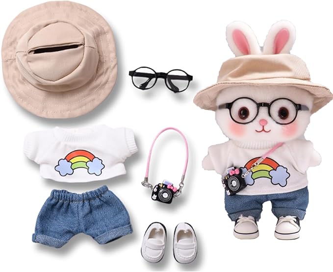 17cm Dolls Clothes - 6.7 Inches Cute Clothes Outfit & Accessories,17CM Doll of The House Accessories Outfits (Style-F)