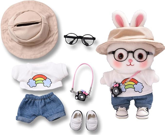17cm Dolls Clothes - 6.7 Inches Cute Clothes Outfit & Accessories,17CM Doll of The House Accessories Outfits (Style-F)