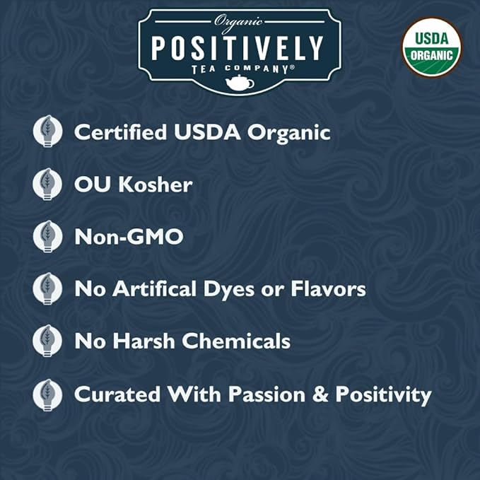 Organic Positively Tea Company, Pumpkin Spice Black Tea, Loose Leaf, 4 Ounce