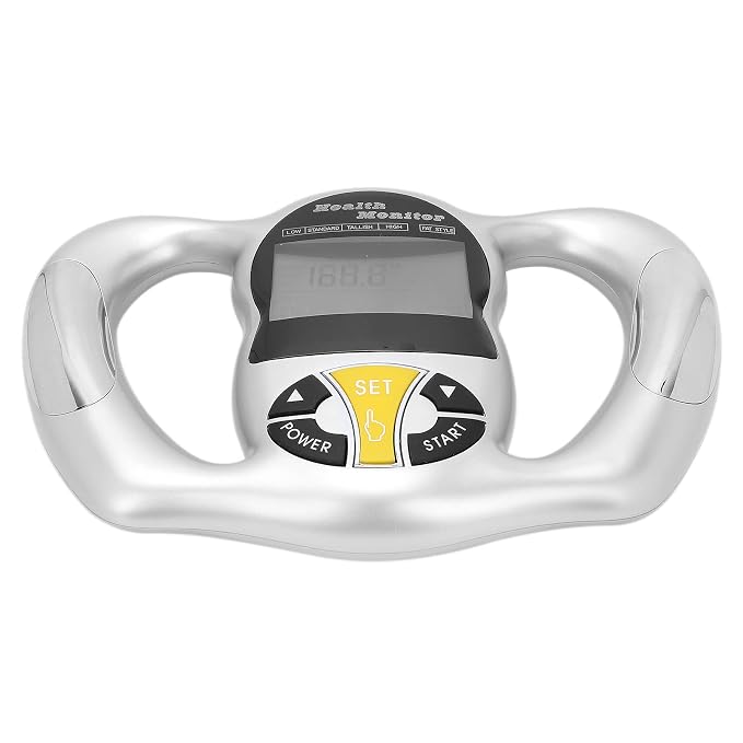 Handheld Body Fat Loss Monitor Smart Body Fat Scale BMI Meter Fat Analyzer Monitor Measure Device Body Fat Analyzer Handheld for Fitness Bodybuilding Muscle Gain