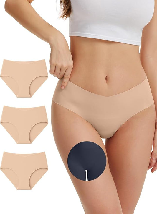 Camel Toe Underwear for Women Seamless Underwear No Show Camel Toe Concealer Invisible Workout Gym Yoga Panties