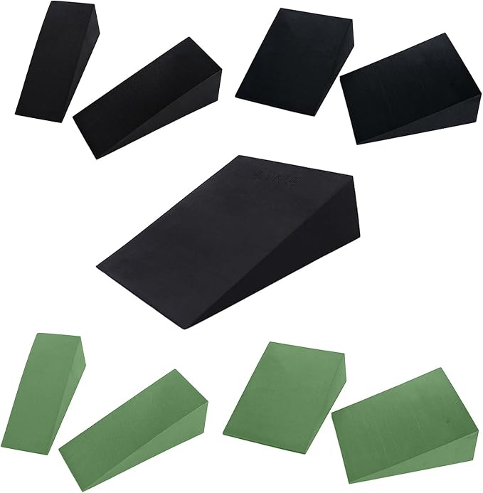 Professional Yoga Foam Wedge Calf Stretcher Foam Stretch Slant Boards Foot Stretch Wedge Block for Home Exercise, Yoga