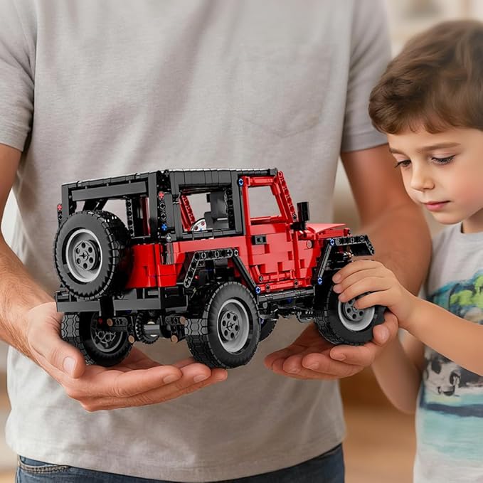 RiceBlock Off-Road Vehicle Model Building Setfor Adult Challenging, Car Building Toys Boys Aged 8 and Above, 1287 Pieces