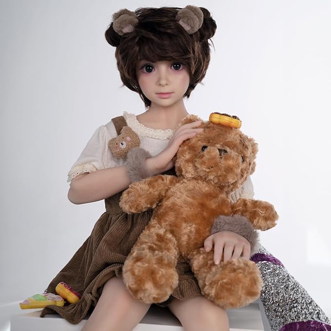 Silicone Seamless Female Action Figure, Flexible Female Figure 42 inches Suitable for Cosplay/Photography/Art, TPE Body and PVC Head, Including Random Hair and Clothes (108cm B Natural fair Skin)