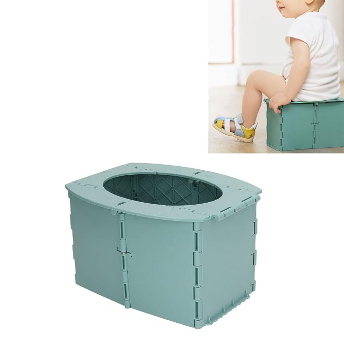 RiToEasysports Travel Potty,Portable and Foldable Toilet for Kids Boys Girls for Car, Camping, Outdoor, Indoor (Green)