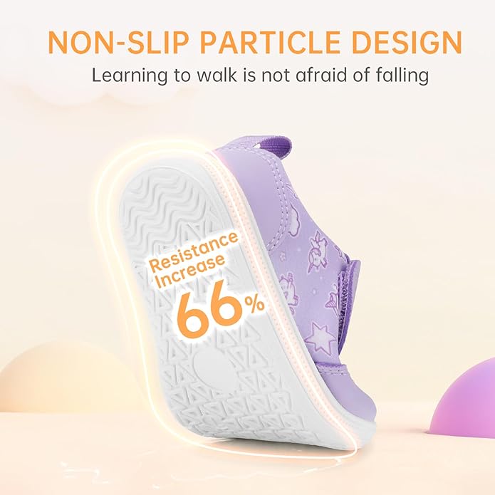 Wide Toe Box Toddler Shoes Zero Drop Boys Girls Barefoot Shoe Non-Slip Little Kids Sneakers for First Walking