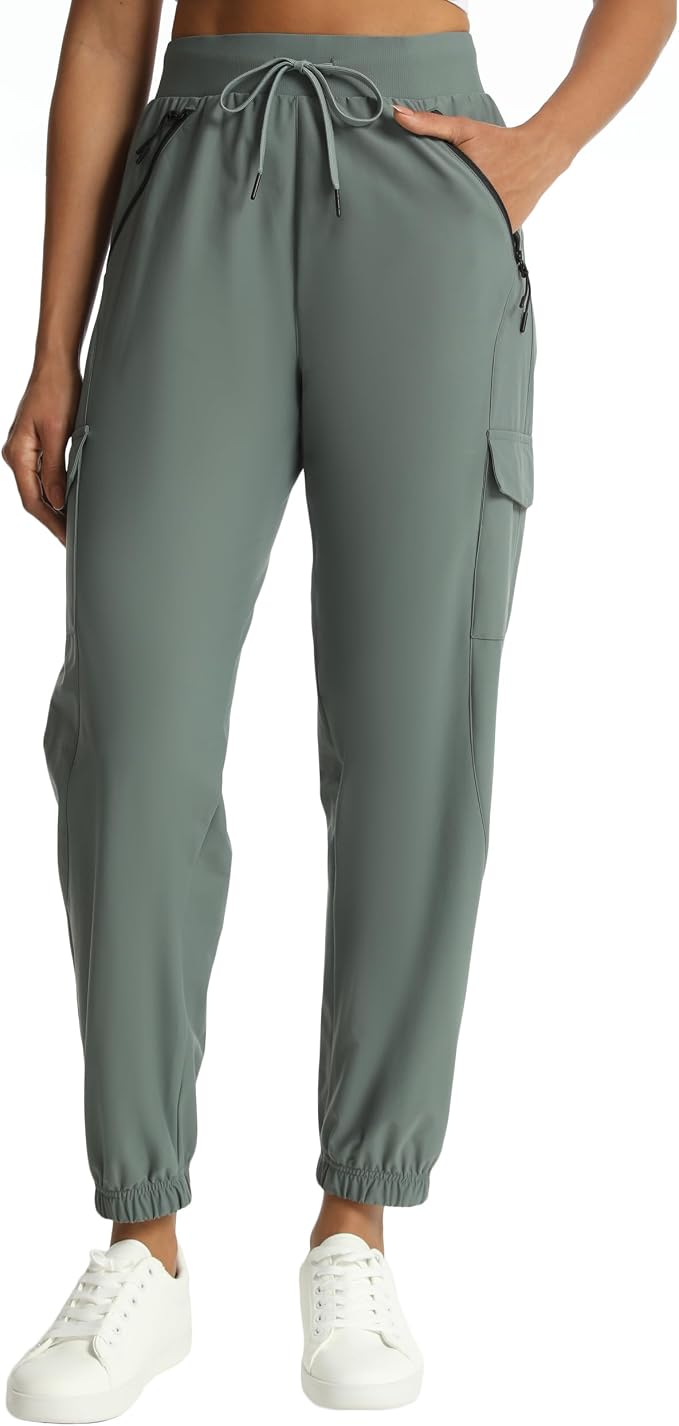 Women's Joggers Cargo Pants Lightweight Quick Dry Hiking Running Pants for Athletic Casual & Outdoor