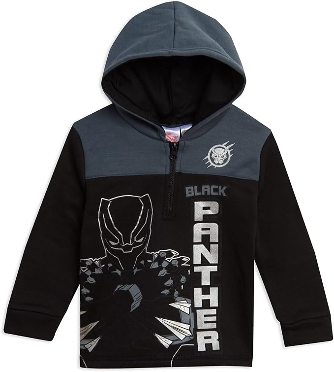 Marvel Avengers Spider-Man Fleece Half Zip Hoodie Toddler to Big Kid Sizes (2T - 18-20)