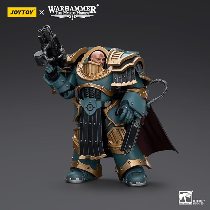 Joytoy Warhammer The Horus Heresy Sons of Horus 1:18 Action Figure Mecha Joy Toy Legion Praetor in Cataphractii Terminator Armour Collection Model Anime 4.9 inch
