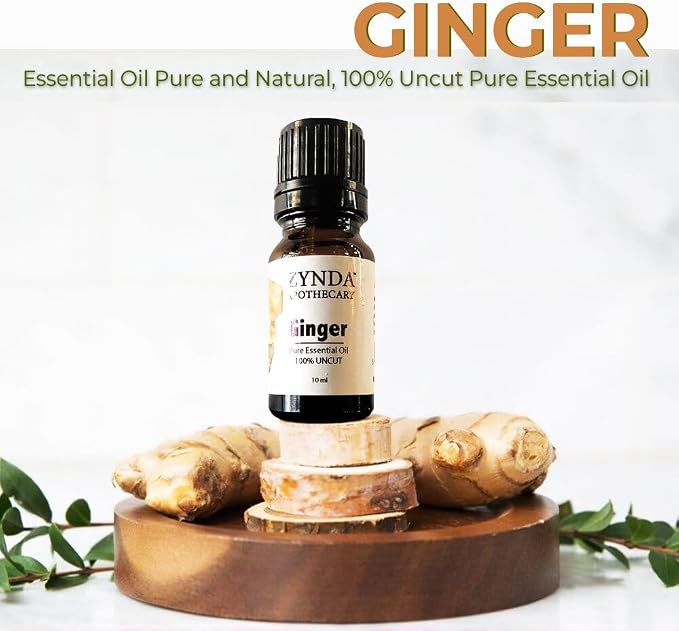 Ginger Essential Oil Pure and Natural, 100% Uncut Pure Essential Oil - 10ml