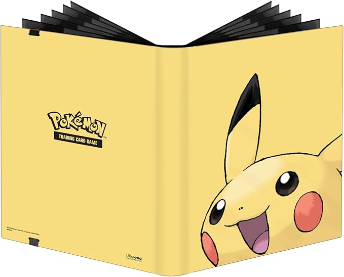 Ultra PRO - 2025 Pikachu 9 Pocket PRO Binder for Pokémon Cards & Standard Size Cards, Holds up to 360 Cards in Ultra PRO 9 Pocket Pages