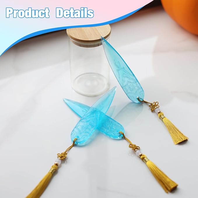 5 Inches Soft Plastic Translucent Dagger Props Safe and Cut-Proof for Cosplay and Halloween Party