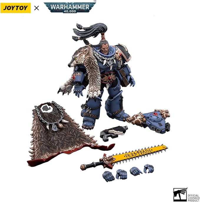 Joytoy Warhammer 40K Mecha 1/18 Action Figures Joytoy Figure Model Space Wolves Ragnar Blackmane