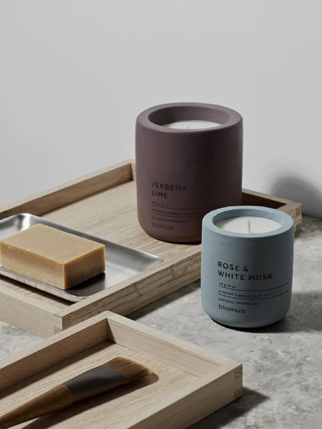 Blomus Fraga Flintstone S Soy Wax Candle Concrete