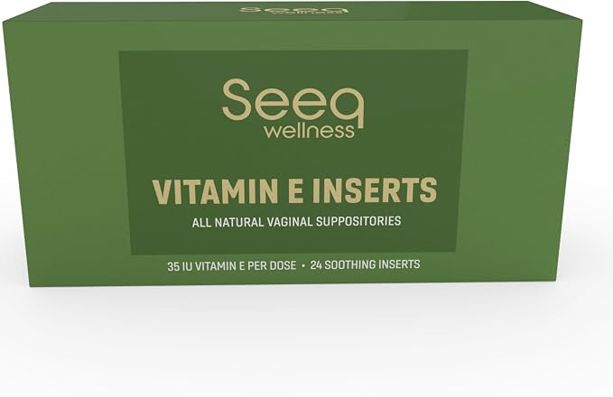 Vitamin E Suppositories - Vaginal Dryness and Iritation Relief - Menopause Support - All Natural Feminine Care - 35 IU - 24 Count