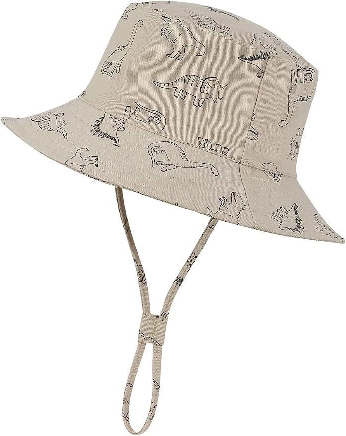 Baby Sun Hat UPF 50+ Sun Protective Toddler Bucket Hat Summer Kids Beach Hats Wide Brim Outdoor Play Hat for Boys Girls