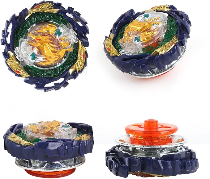 MUSTYBELT Battling Top Burst Gyro Toy Set Toy Gift for Children Boys Ages 6 8 10 12+ Combat Battling Game 12 Burst Spinning Tops 2 Two Way Launchers Grip Starter (BOZE-B8)