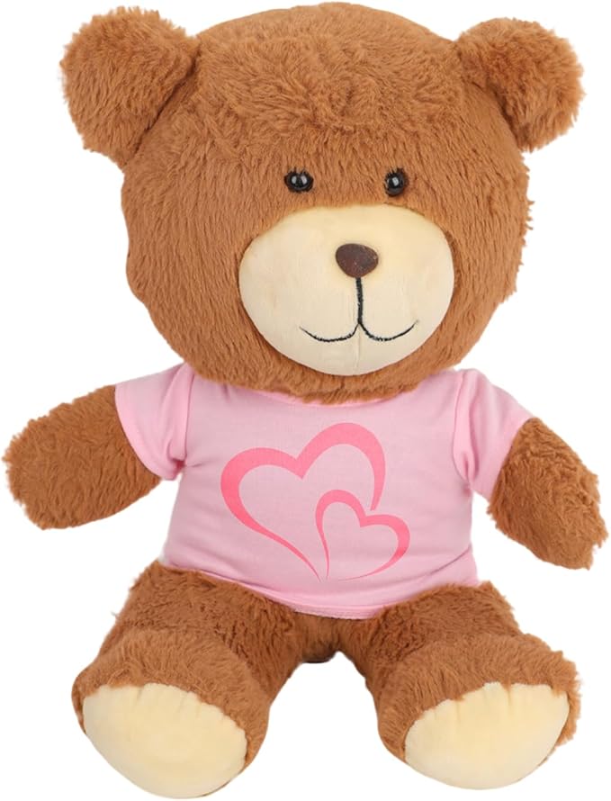 8-Pack Pink Blank T-Shirts for 17-18 Inch Bears | Thick DIY Stuffed Animal Canvas Clothes (Pink)