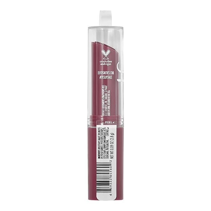 e.l.f. Hydrating Core Lip Shine, Lip Balm For A Sheer Tint Of Color & Soft Shine, Made With Nourishing Vitamin E, Vegan & Cruelty-Free, Delightful