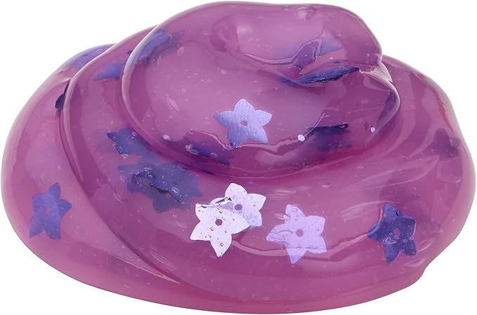 Disney Angel Stitch Premium Pre-Made Slime, 8 oz Glossy, Stretchy, Super Soft, Pink Slime, Stitch Shaped Confetti Add-Ins, Great 6 Year Old Toys