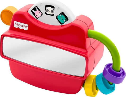 Fisher-Price Baby Toy Fidget Activity Viewer, Retro-Inspired Fine Motor Skill Developmental Play for Infants Ages 6+ Months