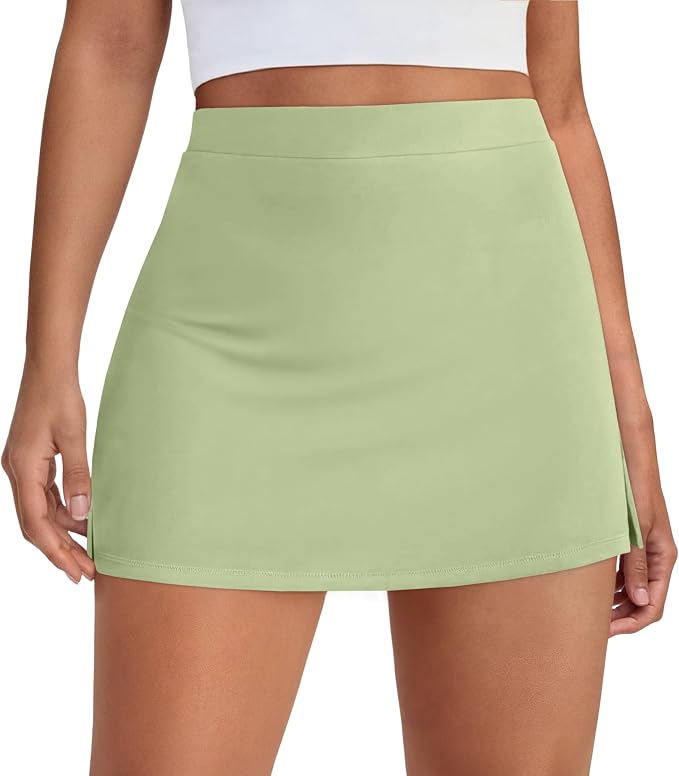 AUTOMET Women's Mini Tennis Skirt with Shorts Underneath 2026 Athletic Workout Cute Golf Skorts Trendy Summer Gym Clothes