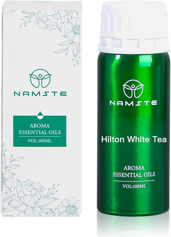 White Tea 3.38 Fl Oz Essential Oil for Diffuser, 5-Star Hotel Signature Scen, Liquid Air Freshener, Recreate Luxury Suite Ambiance for Home Hotel-Style Experiences